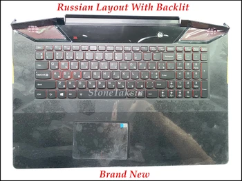 

High quality Russian 5CB0L65461 for Lenovo IdeaPad Y700-17ISK laptop keyboard Plamrest upper case assmebly RU Layout backlit