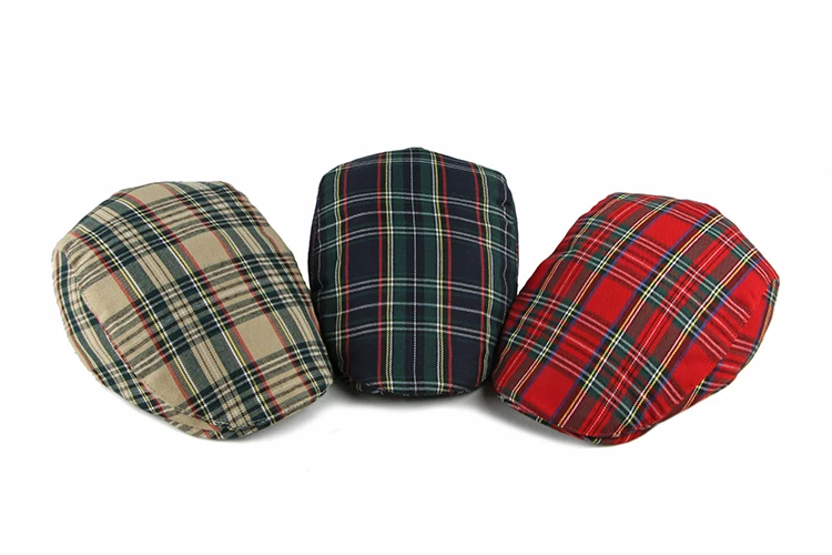 Новые осенне-зимние шапки для мужчин и женщин, берет, кепка, Ретро стиль, клетчатая кепка Ivy Newsboy, плоская кепка, регулируемые зимние шерстяные береты для мужчин