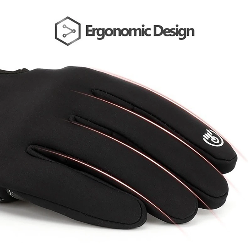 QTOP мужские и женские зимние перчатки теплые Нескользящие водонепроницаемые ветрозащитные перчатки с сенсорным экраном для спорта на открытом воздухе мотоцикла