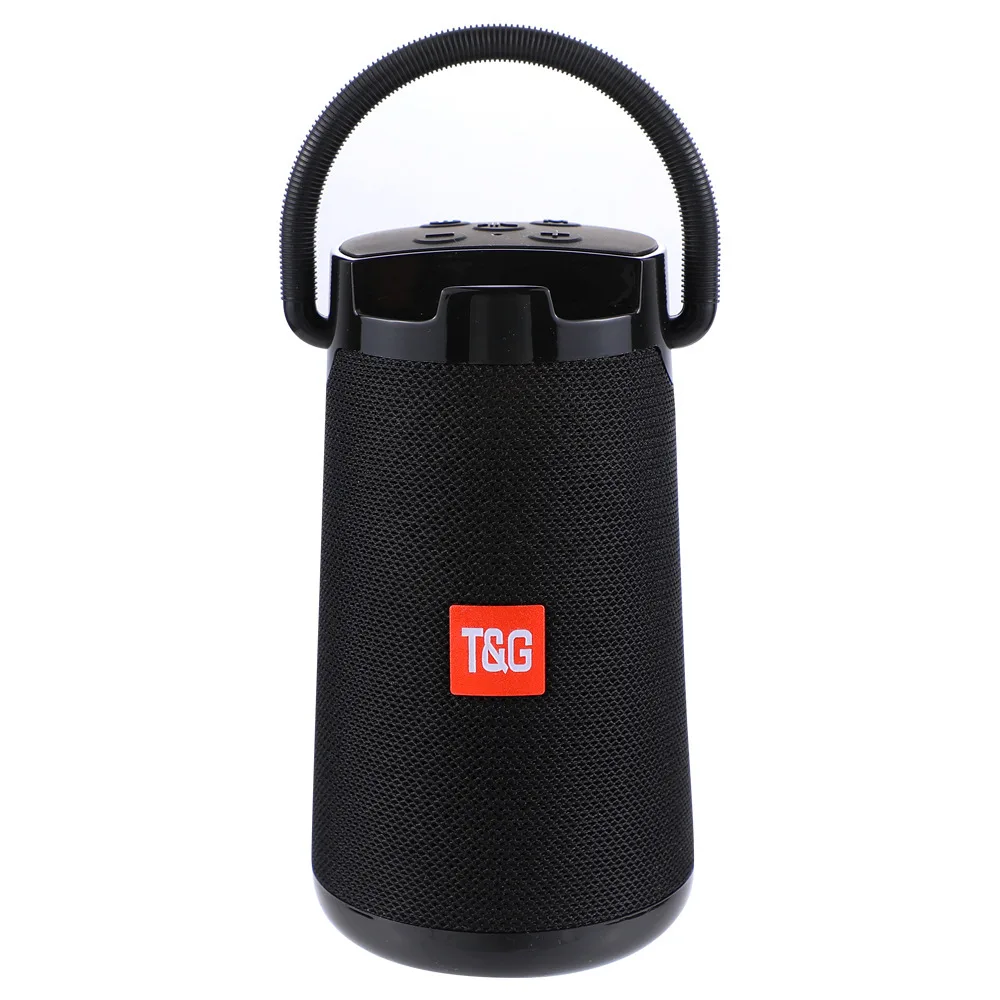 Высокая мощность TG138 Открытый водонепроницаемый портативный маленький стерео беспроводной Bluetooth динамик автомобильный сабвуфер FM радио TF карта - Цвет: Black
