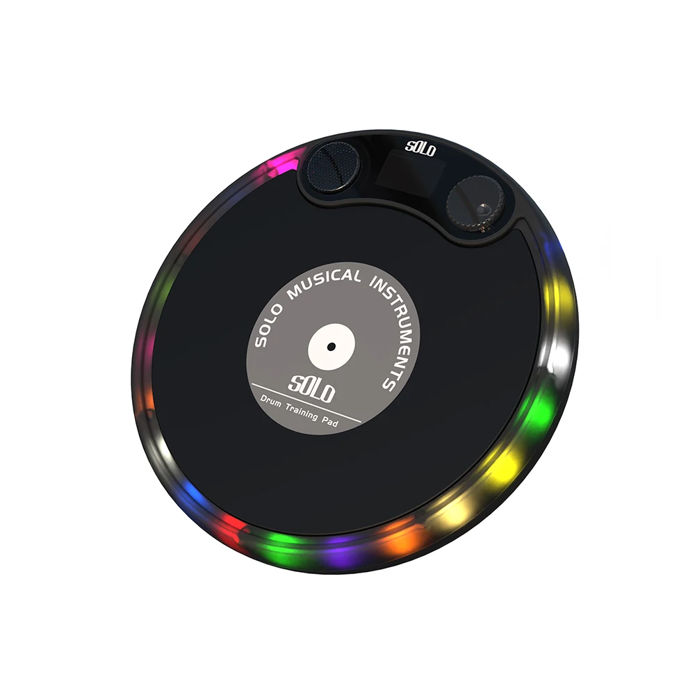 12 Inch Colorful Electronic Drum Pad Silicone Silent for Beginner Practice Training Percussion Instruments Accessories |