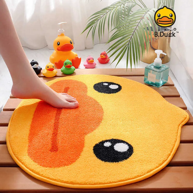 Yellow Living Room Rug, Bathroom Mat Children