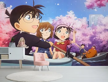 

[Self-Adhesive] 3D Murals For Detective Conan Case Closed 111 Japan Anime Wall Paper mural Wall Print Decal Wall Murals Belly
