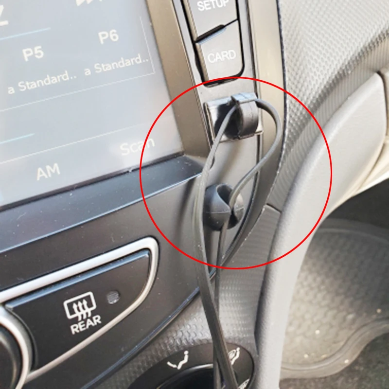 Car Self Adhesive Cable Clip Auto Driving Recorder Wire Management Clamps GPS Data Line Organizer Cord Tie Holder Fixed Clips