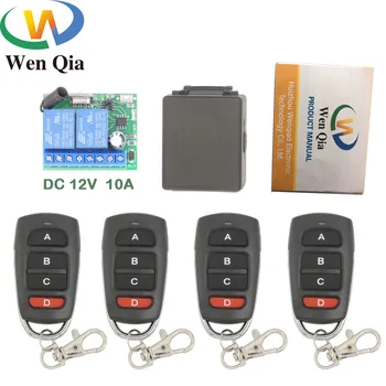 

433MHz Wireless Universal Remote Control DC12V 10Amp 2CH rf Relay Receiver and Transmitter for remote road door / Motor switch