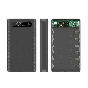 

QC3.0 PD LCD Display DIY 6x18650 Battery Case Power Bank Shell Quick Charge Box