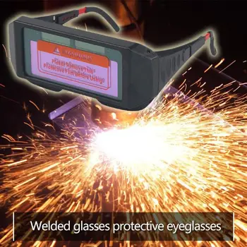 

Welded Glasses Protection Convenient Solar Energy Solar Automation Darkening Welding Helmet Mask for Argon Arc Goggles Cap