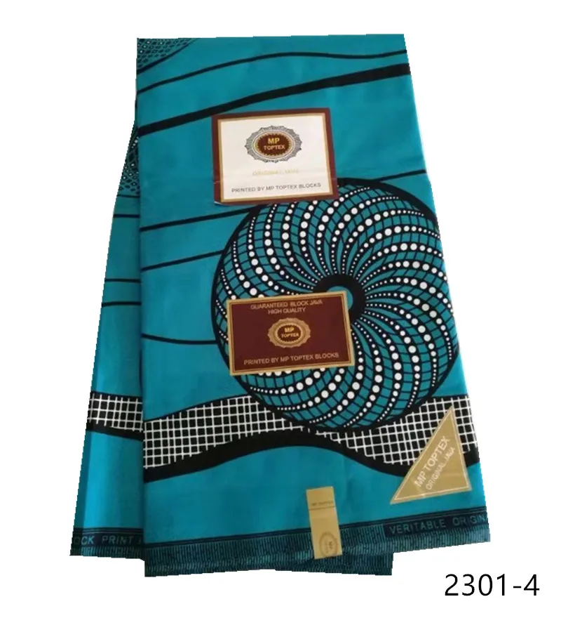 Африканская Анкара ткань высокого качества настоящий воск печать ткань полиэстер настоящий Африканский воск для платья 2301