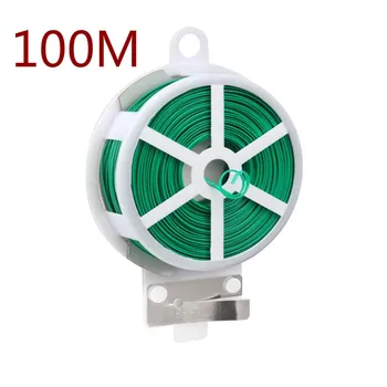 

20/30/50/100M Portable Garden Cable Tie Plastic Cable Tie Flower Cable Tie Wire Sturdy Reusable Garden Flower Plant Twist Tie