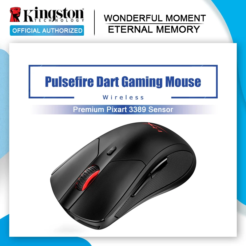 Беспроводная мышь Kingston 2 4 ГГц HyperX Pulsefire Дротика RGB игровая с оригинальным DPI до 16000