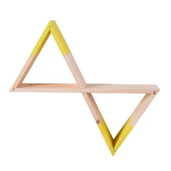 

Nordic Style Cute Woodiness Hourglass Shelf Storage Wall Hanging Decoration Rack Dropship