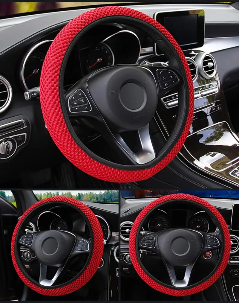 Car Steering Wheel Glove Cover Automobile steering wheel cover appropriate for kia Ceed Rio K2 K3 K4 K5 Picanto Sportage Rio 3