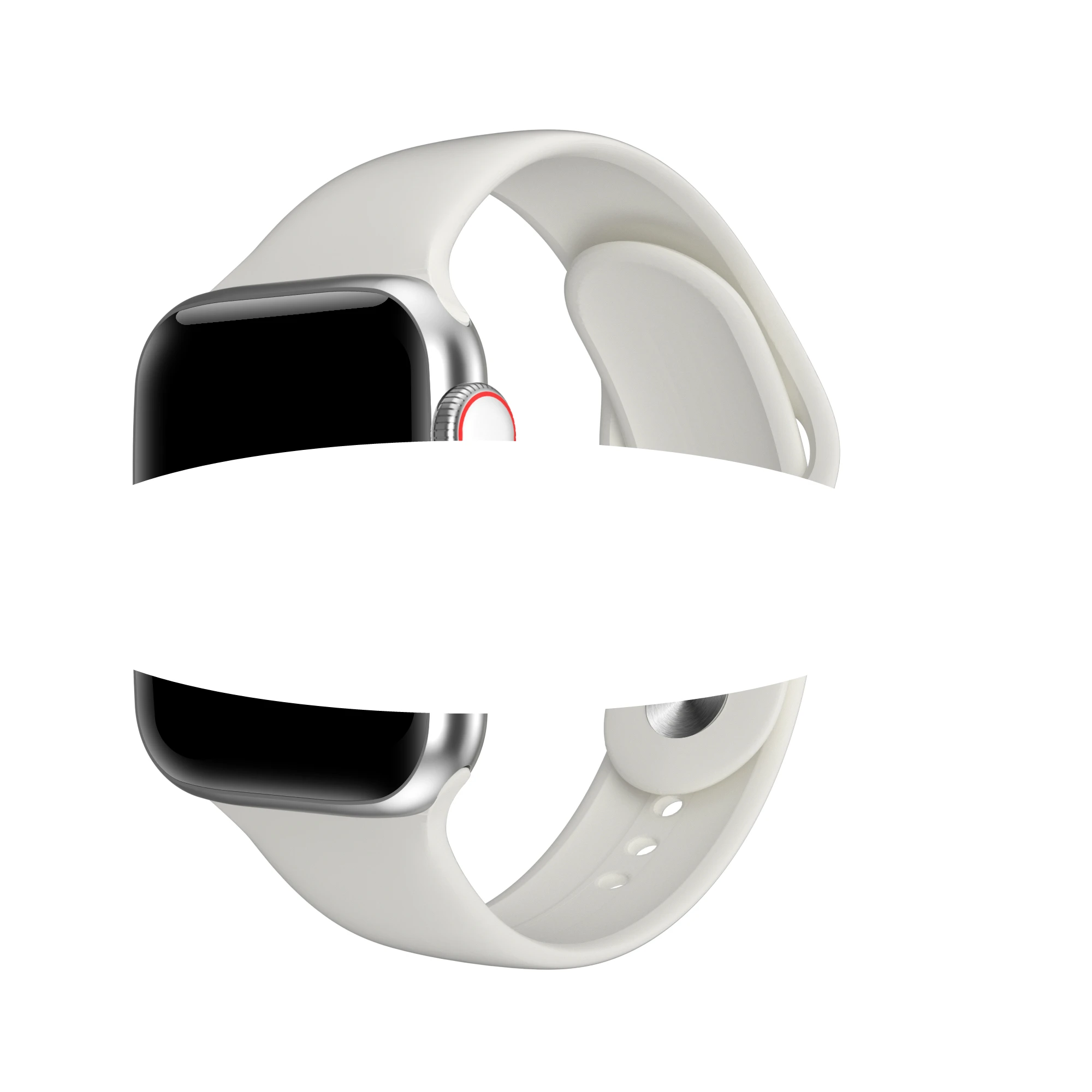 W68 Смарт-часы для мужчин серии 5 Full Touch IP67 Водонепроницаемый фитнес-трекер монитор сердечного ритма smartwatch VS W58 Iwo 12 - Цвет: Белый