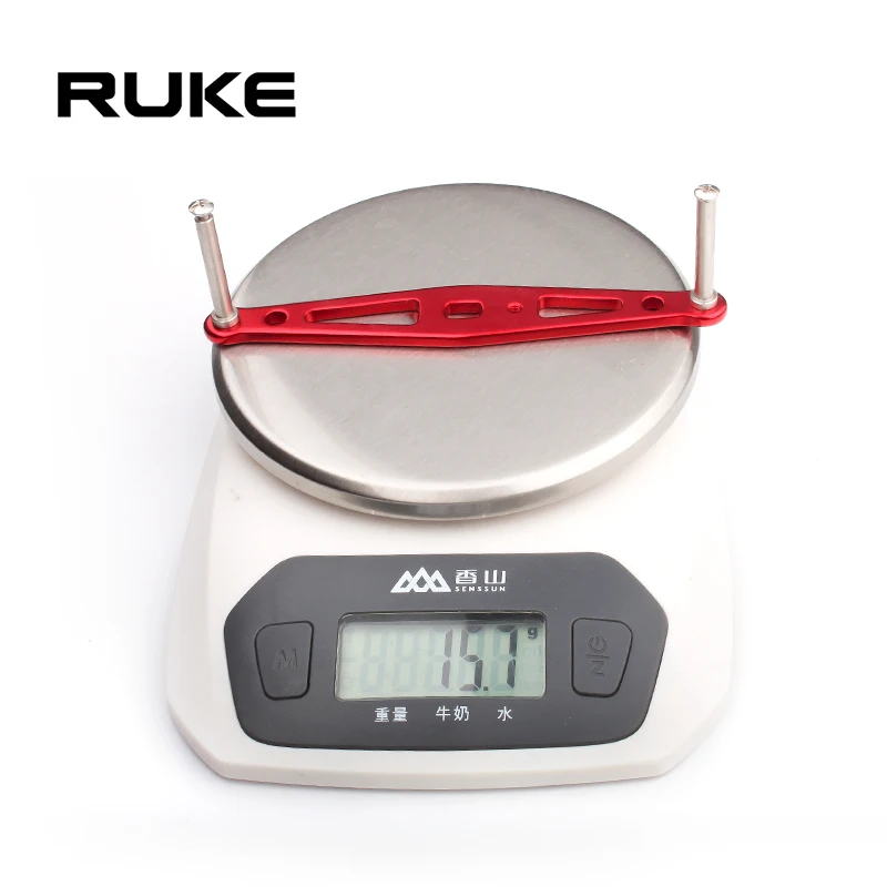Ruke 1pc Fishing Reel Handle Aluminum Alloy Materails Bait Casting 8*5 Hole Size Suit Ab/Dai Reel Length 110mm 15g/pc Rocker DIY