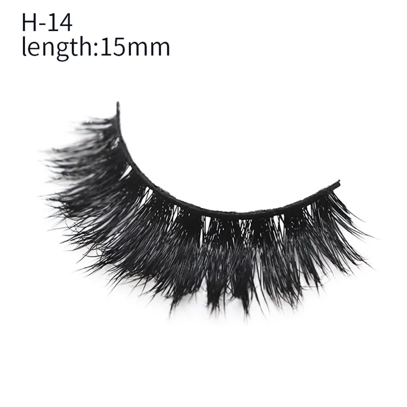 H14 (Hot Sale) Норковые ресницы для макияжа, 1 пара, натуральные 3d норковые накладные ресницы, и накладные ресницы в отдельной упаковке, аксессуары для наращивания - Цвет: H14 (Hot Sale)