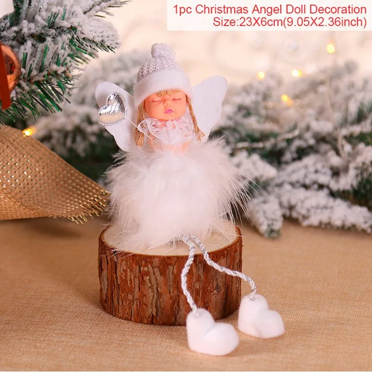 Christmas Angel 6 Рождественский Декор эльфа Милая Сидящая длинноногая кукла подарок на год Рождественский Декор для дома Navidad Natal Noel Cristmas - Цвет: Christmas Angel 6