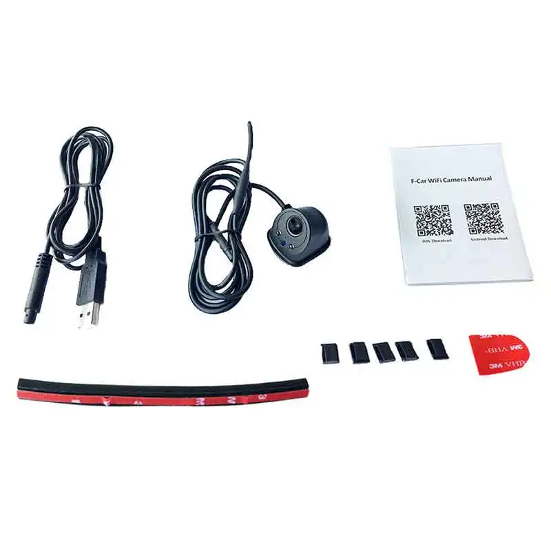 Car Rear View Camera Wireless WIFI Reversing Night Vision Backup Camera Dash Cam Fit For iOS Android Rearview Camera Mini Body