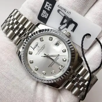 

Luxury brand watch men 36mm DATE JUST automatic mechanical AAA sweeping stainless steel watches 2813 U1 factory Jubilee SUPERLAT
