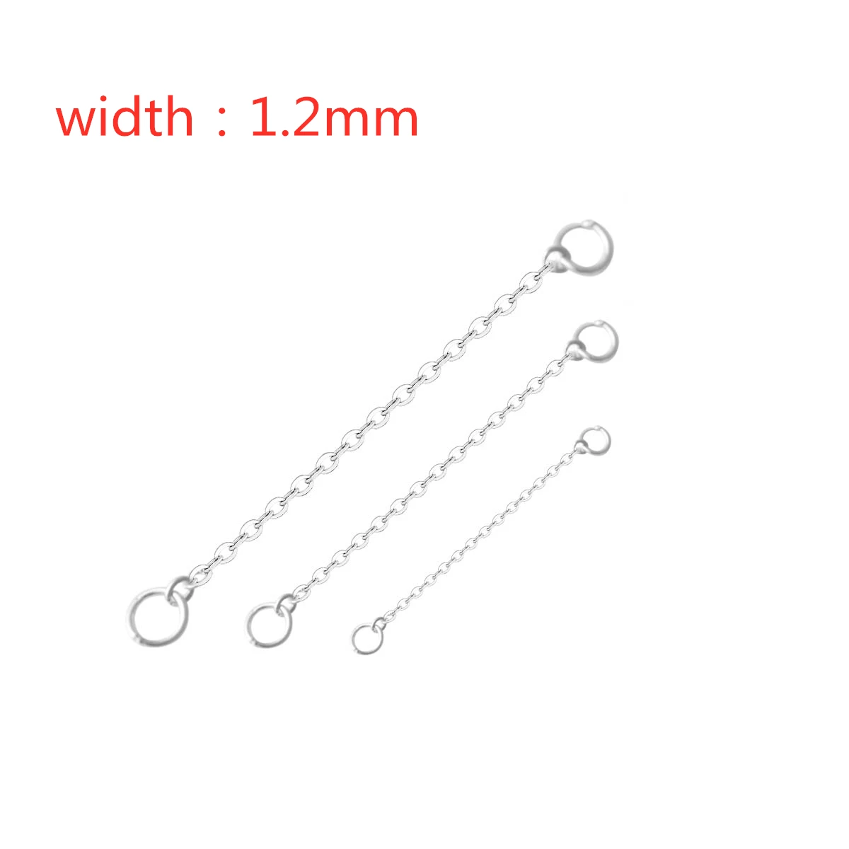  925 Sterling Silver Necklace Extender Sterling Silver