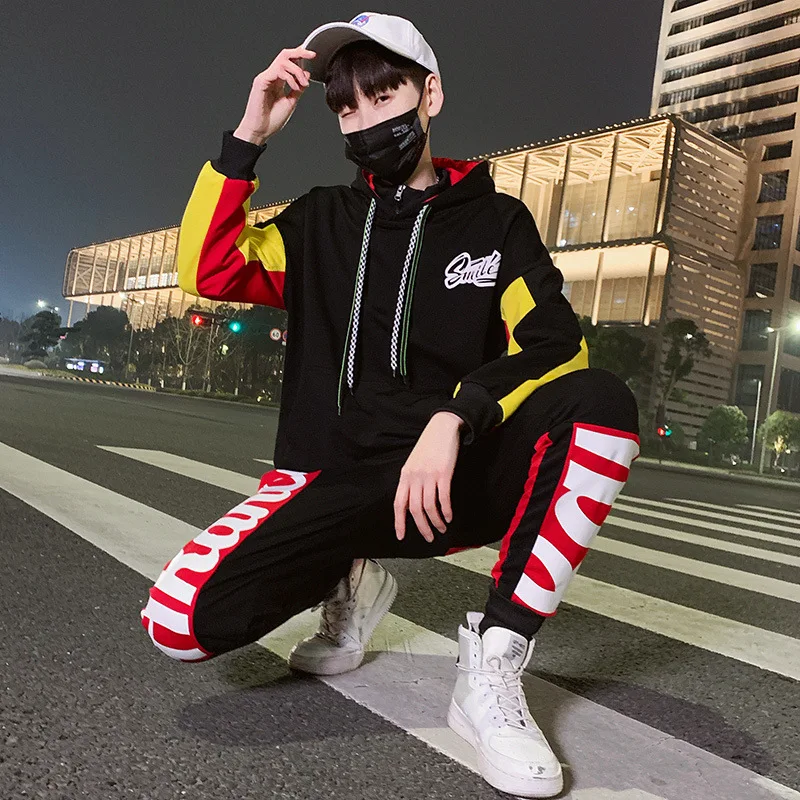

[Control 115 "New Style Hoodie Men's Hooded Korean-style Teenager Students Korean-style Set Men's Fashion T034 P