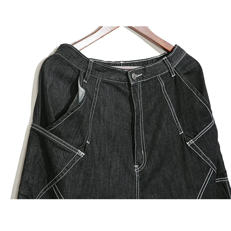 HG Europe Tide Brand Autumn Ripped Jeans for Women Hip Hop Loose Plus Size Harem Pants Fashion Streetwear Pants Women XJ1907