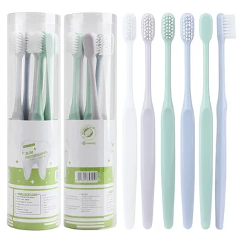 

6 pcs cylindrical toothbrushes Whitening Teeth Brush