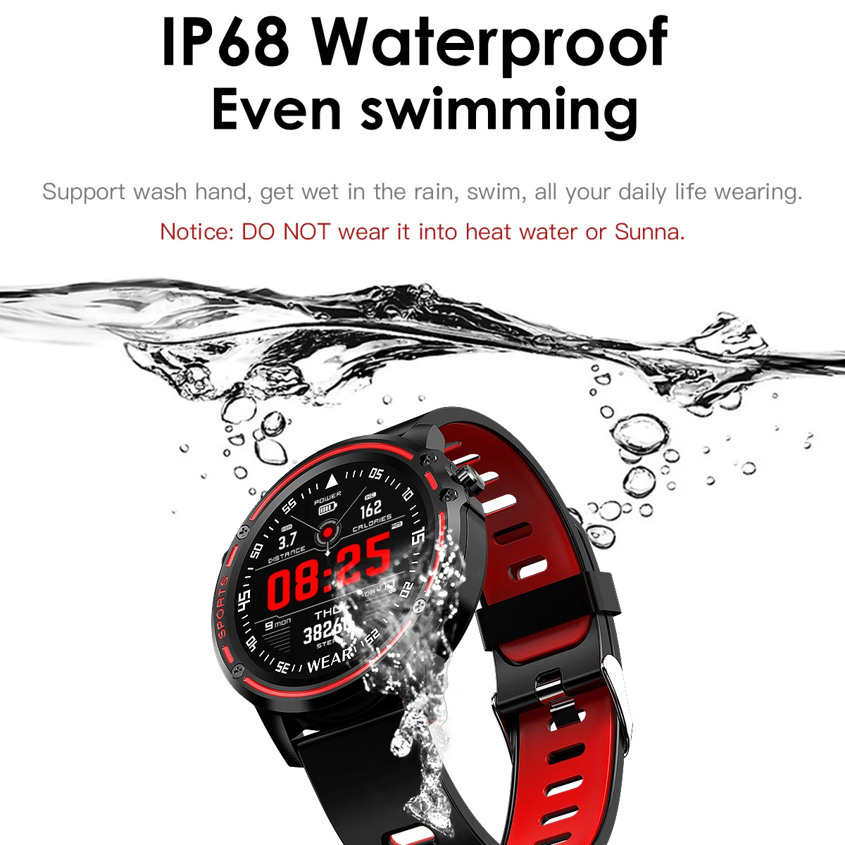 UTELITE L8 Смарт-часы для мужчин IP68 Водонепроницаемый ЭКГ PPG монитор сердечного ритма кровяного давления спортивный фитнес-трекер для Xiaomi huawei