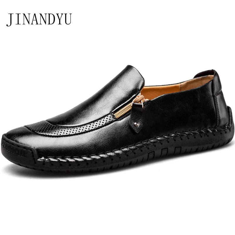 

Size 48 Casual Shoes Leather Slip on Flats Mens Leather Shoes Italian Loafers Waterproof Dress Shoes Mens Fashion Handmade Shoe