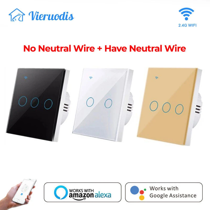 Smart Wifi Switch Neutral Wire Required Best Switches Google Home - Switches - Aliexpress