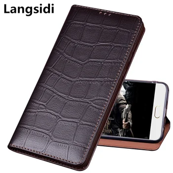 

Bussiness genuine leather magnetic holder phone bag case for LG Stylo 5/LG Stylo 4 flip phone cover standing leather flip capa