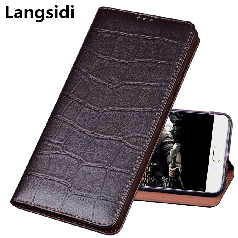  Bussiness genuine leather magnetic holder phone case for Asus Zenfone 2 Laser ZE601KL/Zenfone 2 Las