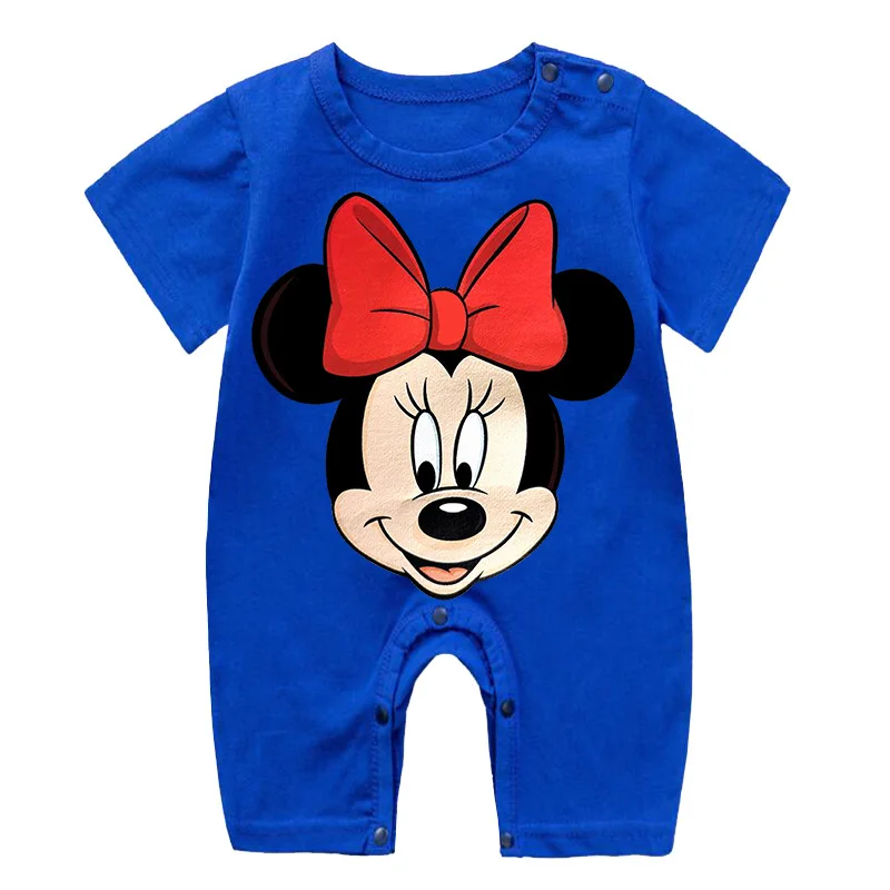 Summer Newborn Baby Romper Cartoon Mickey Minnie Print Baby Boy Girl Jumpsuit Roupas Bebes Infant Clothes Toddler Pajamas Outfit best Baby Bodysuits