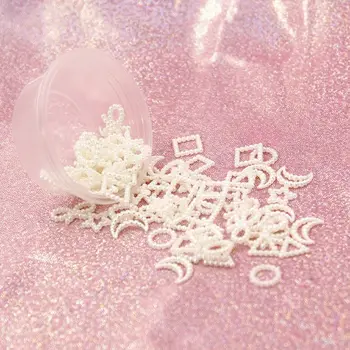 

10g Moon Star Resin Fillings ABS Pearl Bow Heart Flatback Resin Molds Filler N1HE