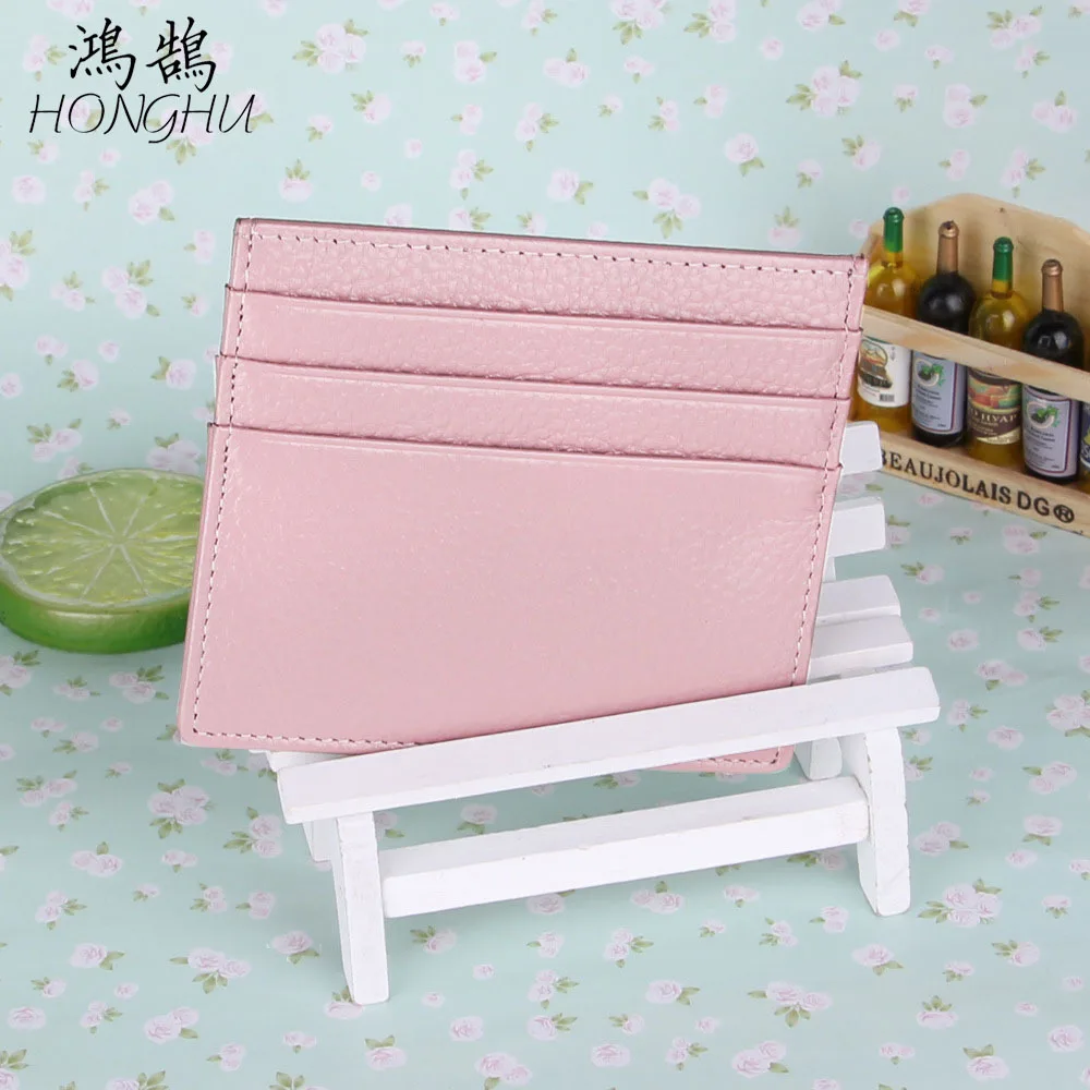 

New Style Hot Sales Card Bit More First Layer Cattlehide Card Bag Card Clamp Certificate Holder Customizable Logo
