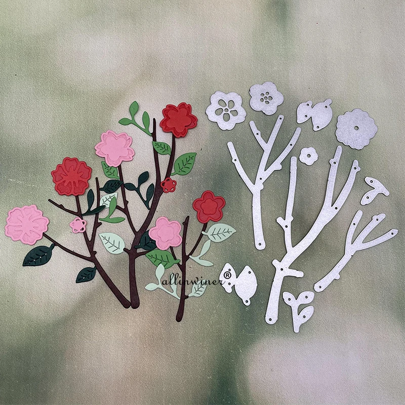 Flower Leaf Decoration Metal Cutting Dies For Diy Scrapbooking Album