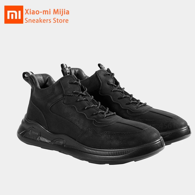 Xiaomi Mijia/мужские зимние ботинки теплые на меху удобные плоской подошве сезон зима