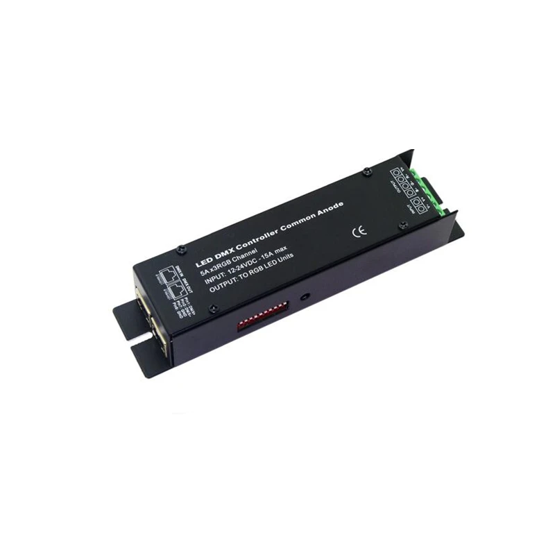 DC12V 24V DMX512 декодер 5A * 3 канала RGB 15A max светодиодный DMX контроллер общий анод CA-DMX-32