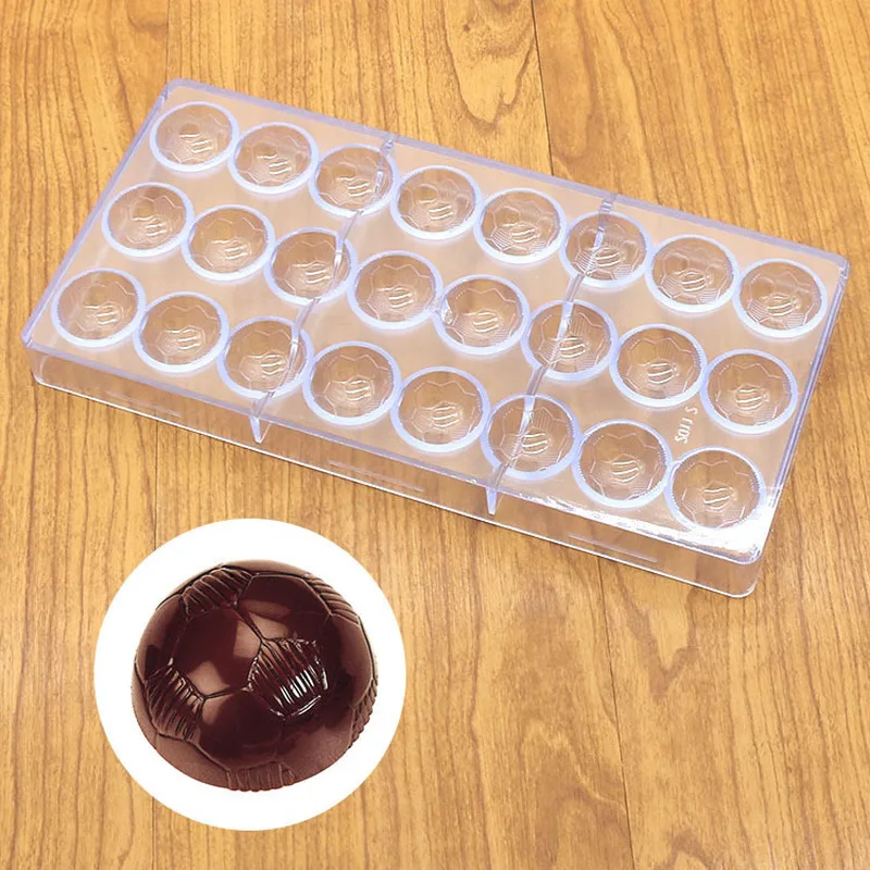 

Chocolate plastic mold 24 even football modeling mold cake baking mold Environmentally friendly material