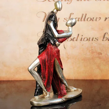 

[COS] European-style Abstract Ballet Girl Figurine Creative Home Decoration Accessories Ballet Men and Women Resin Crafts