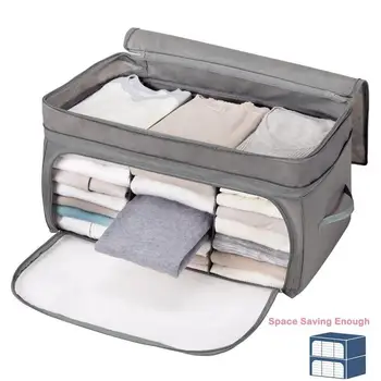 

26/69L Foldable Large Capacity Storage Bag Clothes Blankets Quilt Organizer Kids Toy Storage Zippered Pouch