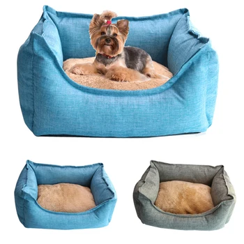 

Pet Dog Puppy Cat Fleece Warm Bed House Plush Cozy Nest Mat Pad Pet House Bed Sofa Sleeping Bag Winter Nest Kennel Dogs Pad