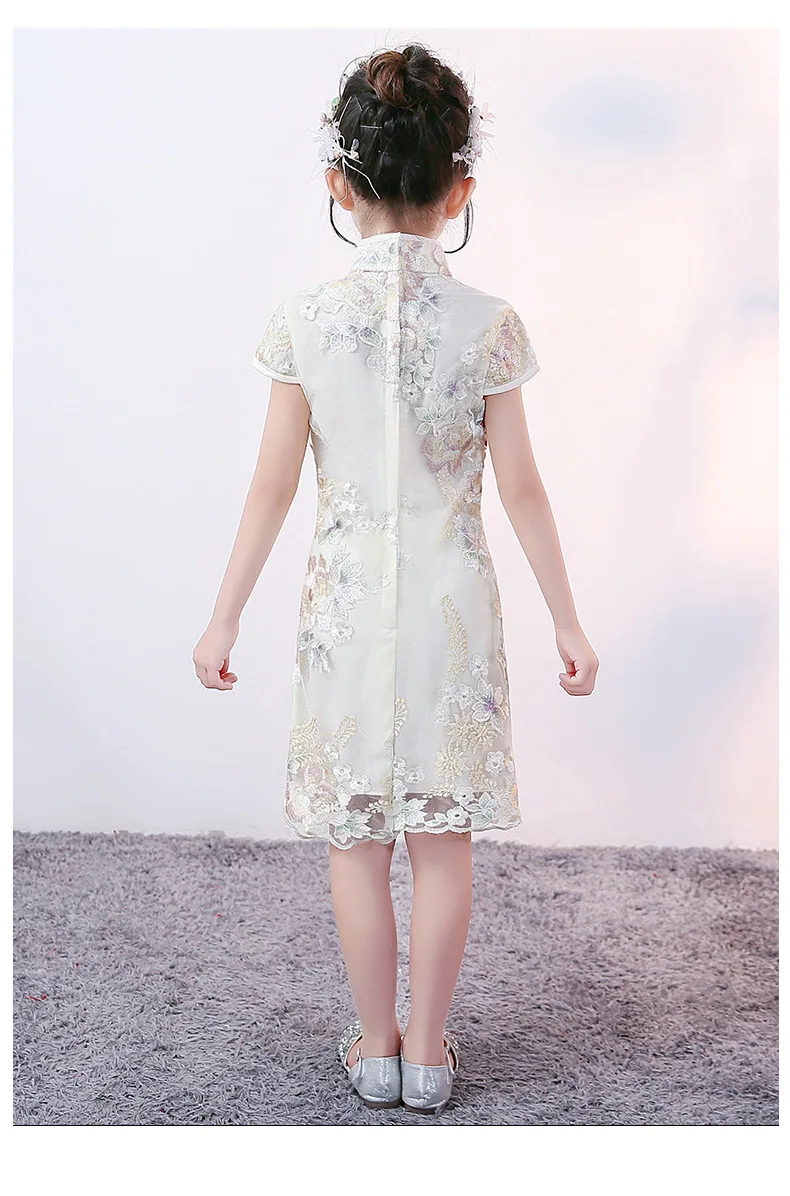 Parent-child Matching Outfit Cheongsam Performance Catwalks Girls Daily Life Improved Dress Mother-daughter Matching Outfit nian