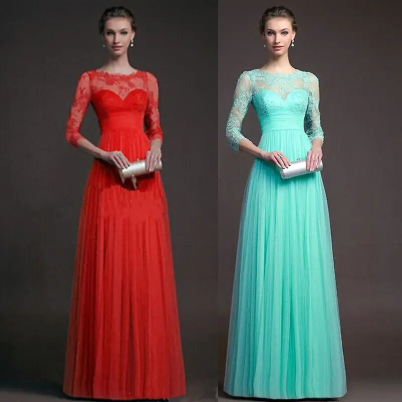 Nice Autumn Winter Women Long Dress Chiffon Half Sleeve Maxi Dresses Dresses Woman Party Night Elegant Dress Plus Size Dresses
