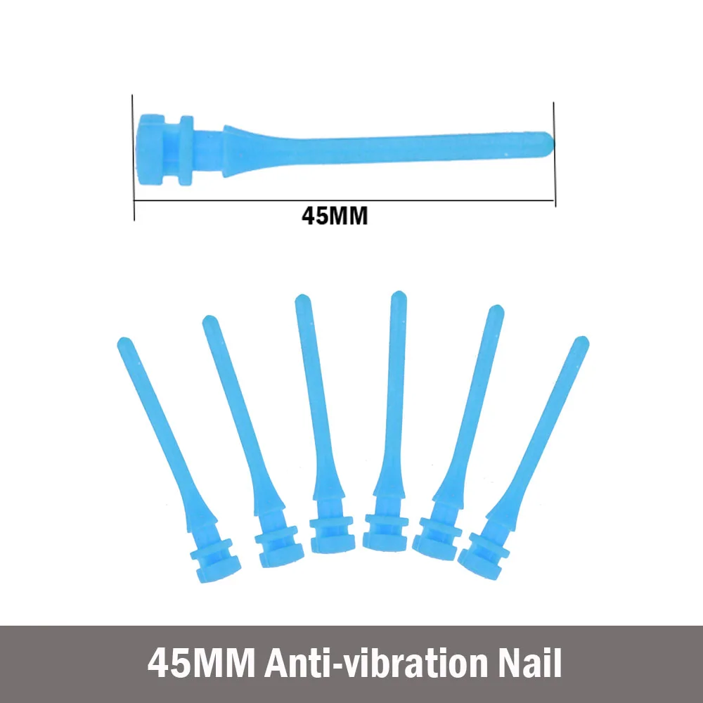50PCS 45MM Blue 50 шт. 45 мм 65 мм антивибрационный силиконовый штифт силиконовый винт фиксатор для ПК чехол для компьютера вентилятор амортизация - Цвет лезвия: 50PCS 45MM Blue