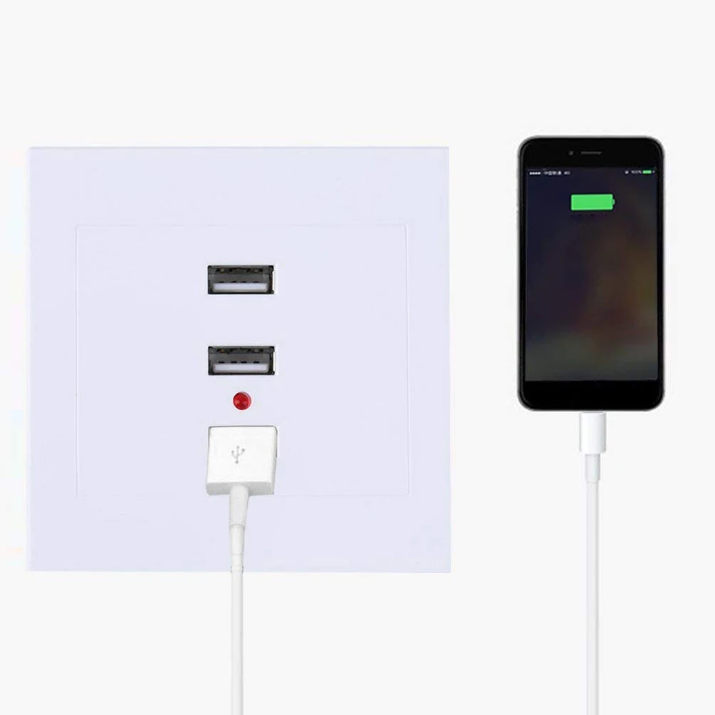 220V 3-Порты и разъёмы USB умное зарядное устройство Панель три-Порты и разъёмы розетка со световым индикатором