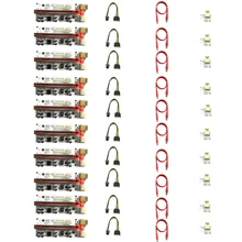 

10 PCS Riser VER010 USB 3.0 PCI-E Riser VER010-X Express Cable Riser For Video Card X16 Extender PCI-E Riser Card For