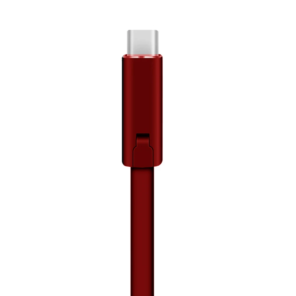 1,5 m 4A быстрое зарядное устройство кабель, пригодный для ремонта, USB, строка данных для Android IOS type C, рециркуляция, переработка, адаптер, шнур - Цвет: Красный