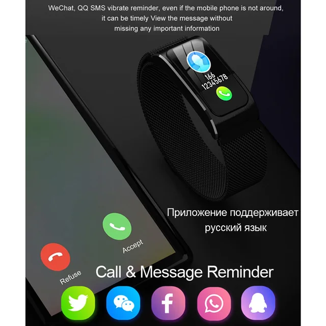 Smart Bracelet Men Women Heart Rate Sports Band Blood Pressure Fitness Tracker Waterproof Color Activity Android IOS Wristwatch 4