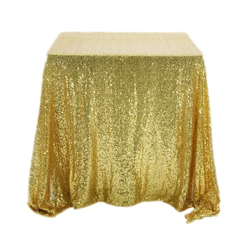 

Rectangle Sequin Glitter Tablecloth Sparkly Table Cloth Cover Wedding Party Christmas Table Decoration Gold