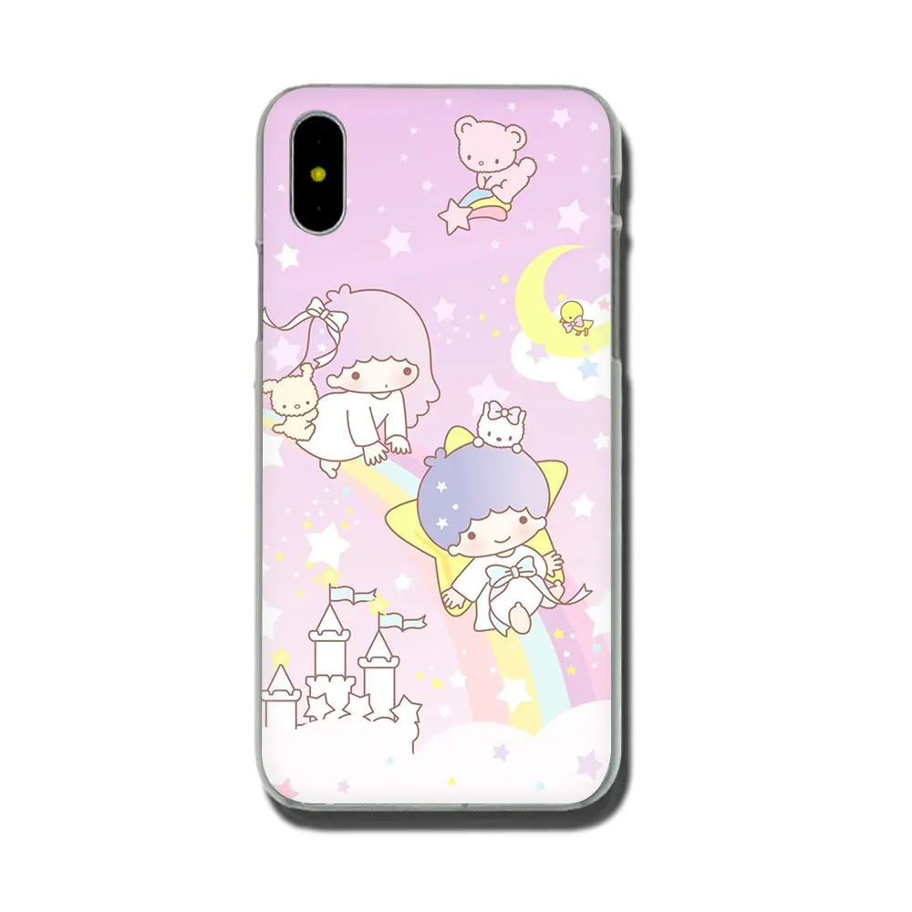 Твердый чехол для телефона EWAU My Melody Little Две звезды для iPhone 11 Pro 6 6S Plus 7 8 Plus X XS XR XS Max - Цвет: H3